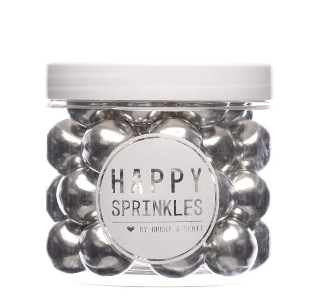 Dekorativna mješavina Happy Sprinkles - Silver Choco Crunch XXL 130g