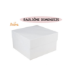 Decora bijela ambalaža za kolače – 26,5 x 26,5 cm, različite visine