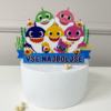 Cake topper print na pleksiglasu Baby shark