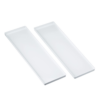 Bijela pravokutna baza Silikomart, 119 x 395,5 mm, 2 kom.