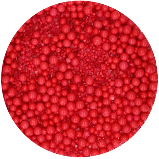 Ukrasne perle Sprinkle Medley Red - Funcakes - Slika 2