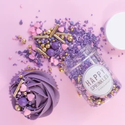 Dekorativna mješavina Happy Sprinkles VEGAN - Very Blueberry 90g (Kopija) - Slika 3