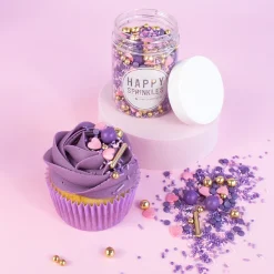 Dekorativna mješavina Happy Sprinkles VEGAN - Very Blueberry 90g (Kopija) - Slika 4